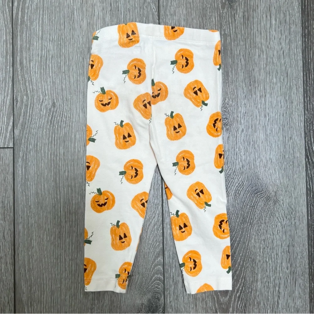 OLD NAVY PUMPKIN HALLOWEEN LEGGINGS 18-24MO